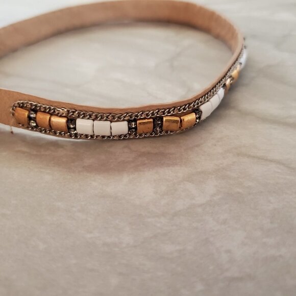 ✨ Stella & Dot Rhinestones Crystals Pave Beads Beaded Cady Wrap Bracelet ✨ - Picture 9 of 12